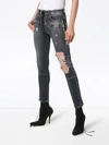 Ben Taverniti Unravel Project Unravel Project Skinny Stonewash Ripped Skinny Jeans In Grey