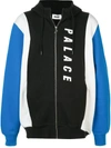 Palace Colour Block Zipped Hoodie In Black