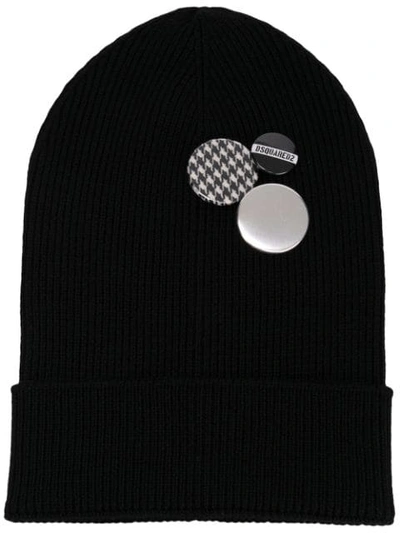 Dsquared2 Knitted Beanie Hat - 黑色 In Black