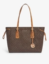 MICHAEL MICHAEL KORS MICHAEL MICHAEL KORS WOMENS BROWN VOYAGER COATED CANVAS TOTE,17549497
