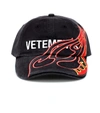 VETEMENTS X REEBOK EMBROIDERED BASEBALL CAP,P00373231