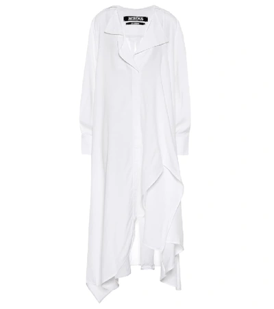Jacquemus La Dressing Gown Rosaria Shirt Dress In White