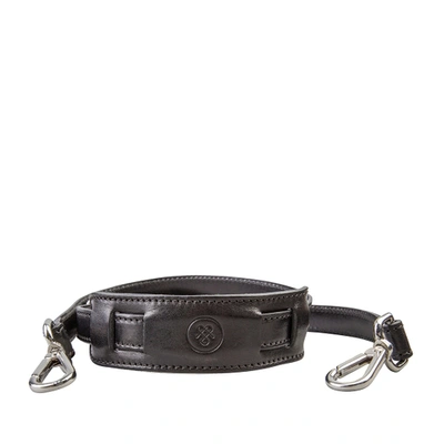 Maxwell Scott Bags Top Quality Black Leather Bag Strap