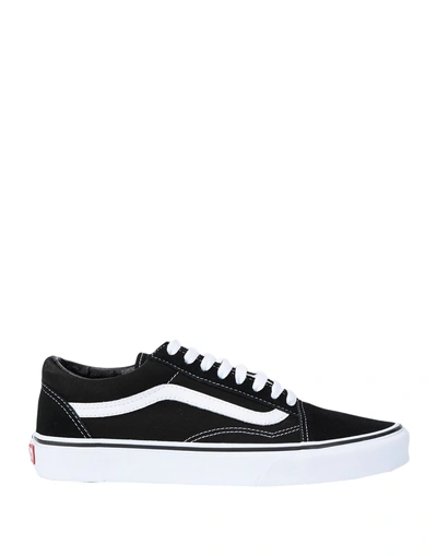 VANS VANS OLD SKOOL WOMAN SNEAKERS BLACK SIZE 8 LEATHER, TEXTILE FIBERS,11670792RQ 5