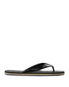 PS BY PAUL SMITH PS PAUL SMITH MAN TOE STRAP SANDALS BLACK SIZE S RUBBER,11669429FT 4