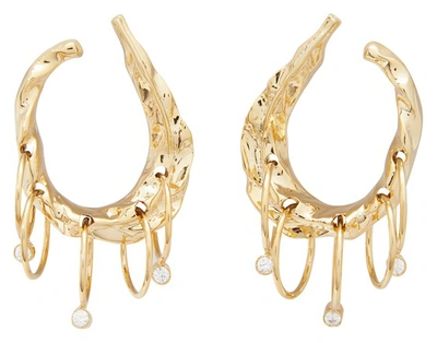 Alican Icoz Organic + Attico Earrings In Gold