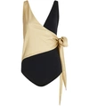 LISA MARIE FERNANDEZ DREE LOUISE SWIMSUIT,2019RES097 GBC/GOLD/BLACK CREPE2019