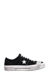 CONVERSE ONE STAR OX BLACK SUEDE SNEAKERS,10846557