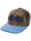 FENDI COLOURBLOCK MONOGRAM LOGO CAP