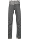 ZIGGY CHEN ZIGGY CHEN STRAIGHT-LEG TROUSERS - 灰色