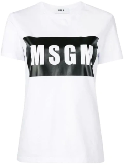 MSGM LOGO PRINT T-SHIRT