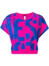 DIESEL CROPPED LOGO PRINT T