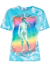 ASHLEY WILLIAMS ASHLEY WILLIAMS TIE-DYE GRAPHIC PRINT SHORT-SLEEVED COTTON T-SHIRT - 蓝色