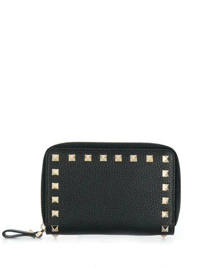 Valentino Garavani Valentino  Rockstud Card Case - 黑色 In Black