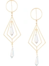 MERCEDES SALAZAR SECRET GEOMETRY DIAMOND-SHAPED EARRINGS