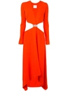 DION LEE DION LEE MODULAR E-HOOK DRESS - 红色