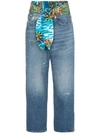 R13 JASPER TIE WAIST WIDE-LEG JEANS