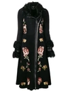 ALEXANDER MCQUEEN FLORAL EMBROIDERED COAT