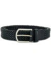 CANALI CANALI WOVEN BELT - 蓝色