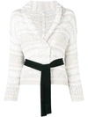 BRUNELLO CUCINELLI BELTED CHUNKY KNIT CARDIGAN