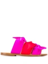 GIA COUTURE GIA COUTURE MELISSA BOW SANDALS - 粉色
