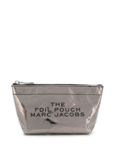 Marc Jacobs Foil Travel Pouch - 银色 In Silver