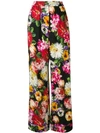 DOLCE & GABBANA FLORAL WIDE-LEG TROUSERS