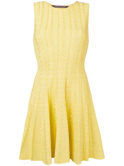 Antonino Valenti Flared Sleeveless Dress - 黄色 In Yellow