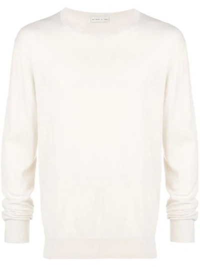 Etro Classic Crew Neck Sweatshirt In Neutrals