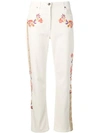 ETRO FLORAL EMBROIDERED STRAIGHT JEANS