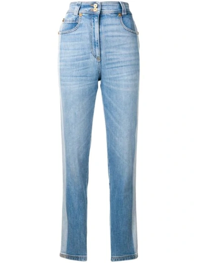 Versace High-rise Skinny Jeans In Blue