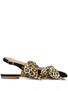 Gia Couture Eva Ballerina Flat Sandals In Black