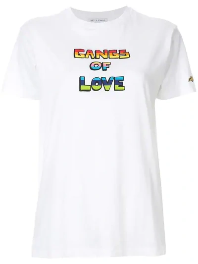 Bella Freud 'gangs Of Love' T-shirt - 白色 In White