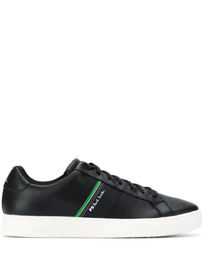 Ps By Paul Smith Contrast Side Stripe Trainers In Black