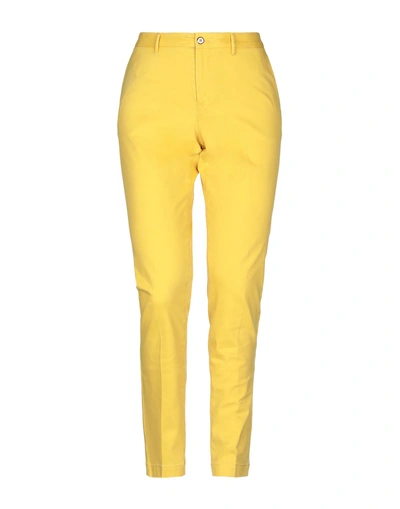 Pt0w Casual Pants In Yellow