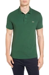 Lacoste Slim Fit Pique Polo In Appalachian Green