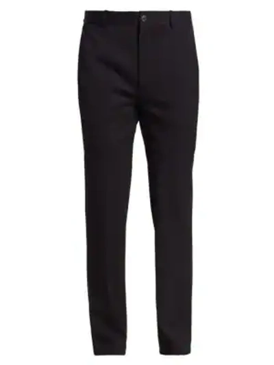 Balenciaga Men's Slim Tailored Wool Trousers In Black