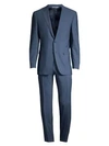 CANALI Wool Twill Single-Breasted Suit