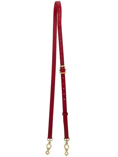 Gucci Sylvie Detachable Leather Strap In Red