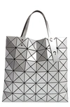 Bao Bao Issey Miyake Silver-grey Lucent Geometric-panelled Tote Bag