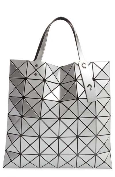 Bao Bao Issey Miyake Silver-grey Lucent Geometric-panelled Tote Bag In Metallic,silver