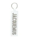 JACQUEMUS JACQUEMUS LOGO PLAQUE KEYRING - 白色