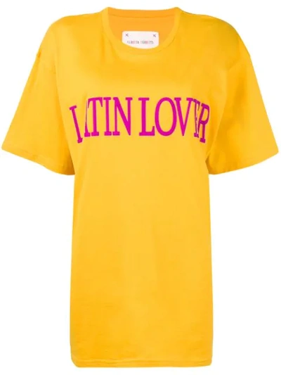 Alberta Ferretti 'latin Lover' Printed T-shirt In Yellow