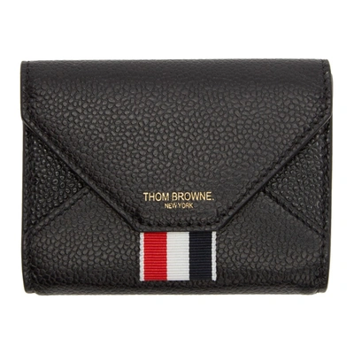 Thom Browne Black Quilted Leather Wallet