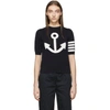 THOM BROWNE THOM BROWNE NAVY ANCHOR ICON SWEATER