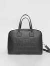 BURBERRY Large Leather Cube Bag