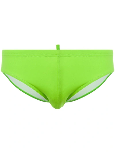 Dsquared2 Stretch Swimming Trunks In Green