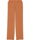 BURBERRY BUTTONED WIDE-LEG TROUSERS