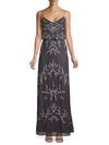 ADRIANNA PAPELL BEADED BLOUSON GOWN,0400010435318