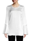 BCBGMAXAZRIA BELL-SLEEVE TOP,0400010475519